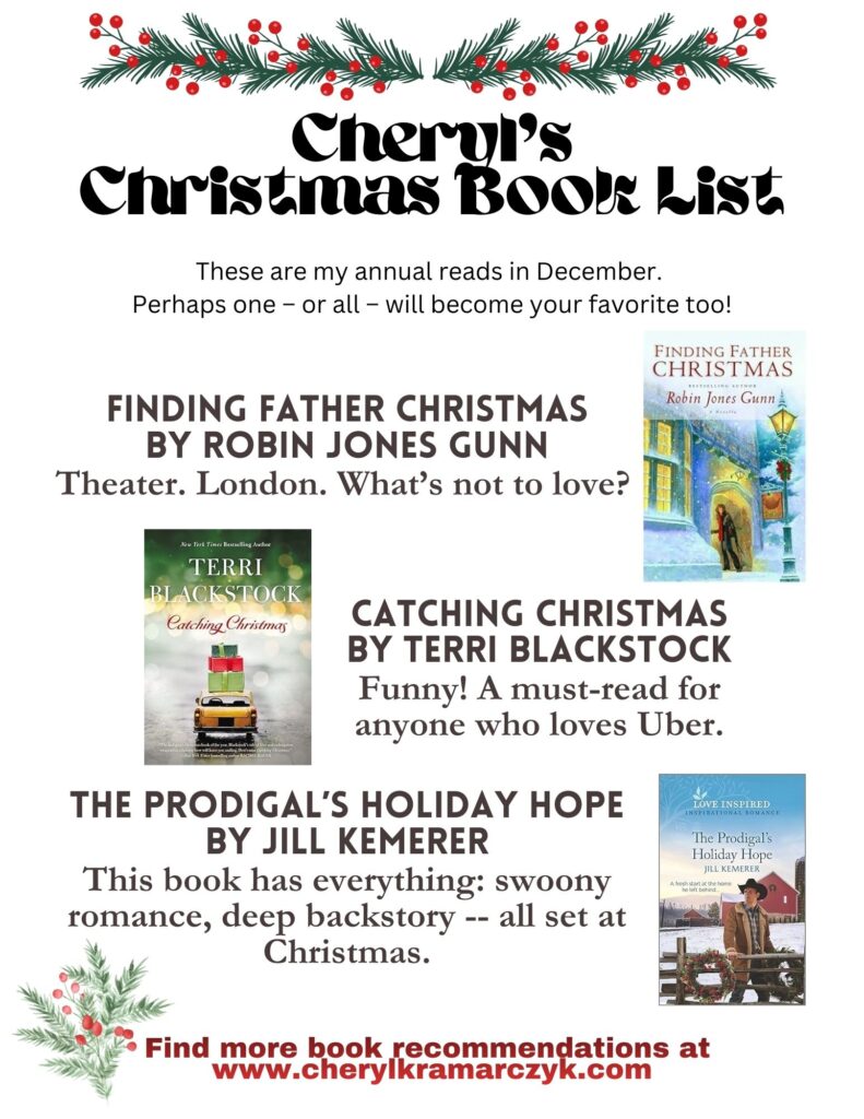 Cheryl's Christmas Book List