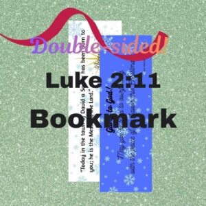 Luke 2:11 full-color bookmark – double-sided