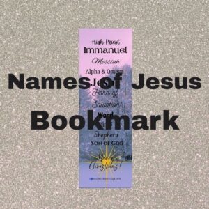 Names of Jesus forest-themed bookmark