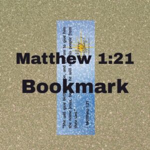 Matthew 1:21 full-color bookmark